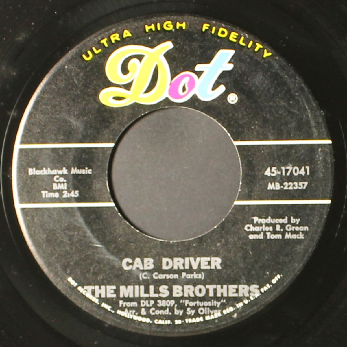 cab driver / fortuosity by MILLS BROTHERS