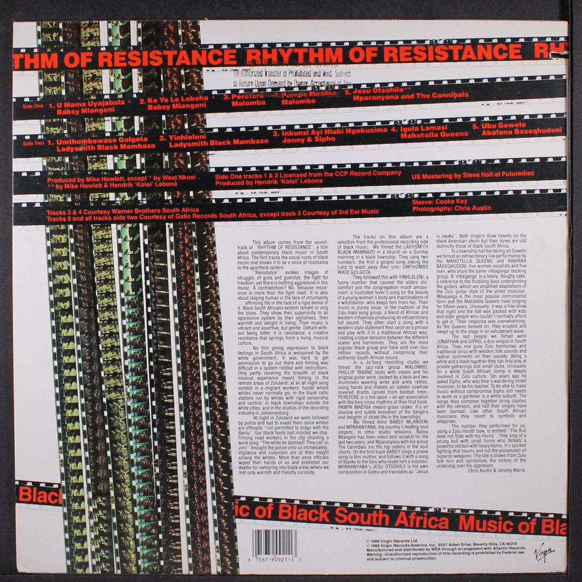 rhythm of resistance - music of black south africa by VARIOUS
