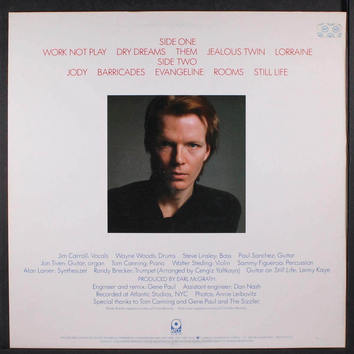 dry dreams by JIM CARROLL
