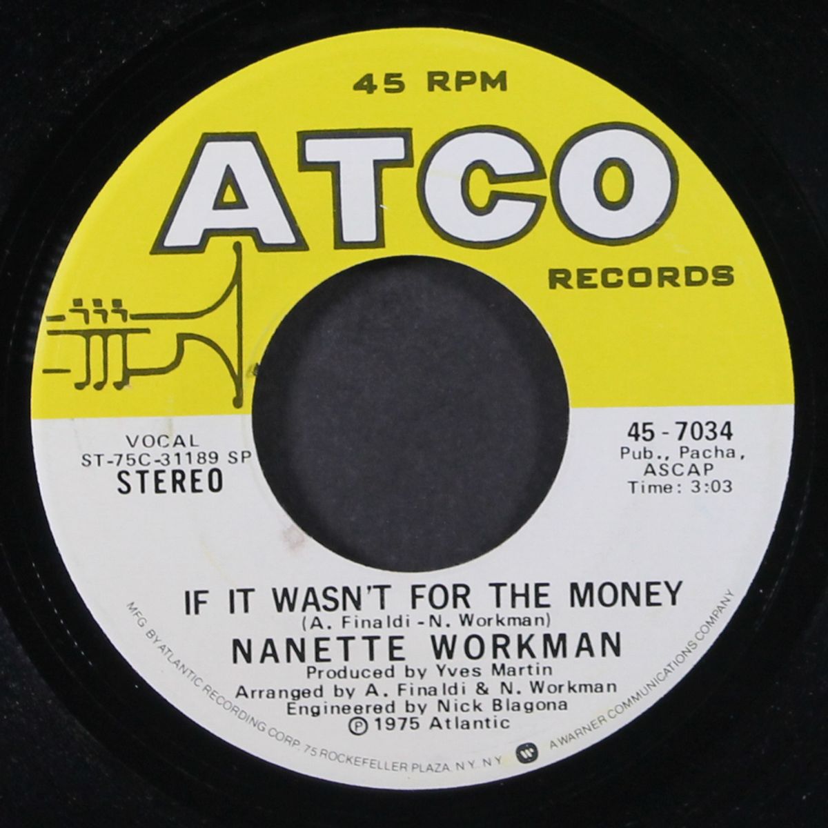 crying crying / if it wasn't for the money by NANETTE WORKMAN