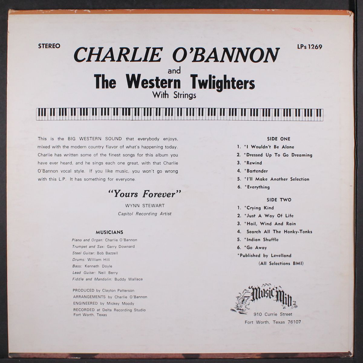 with strings by CHARLIE O'BANNON & WESTERN TWILIGHTERS
