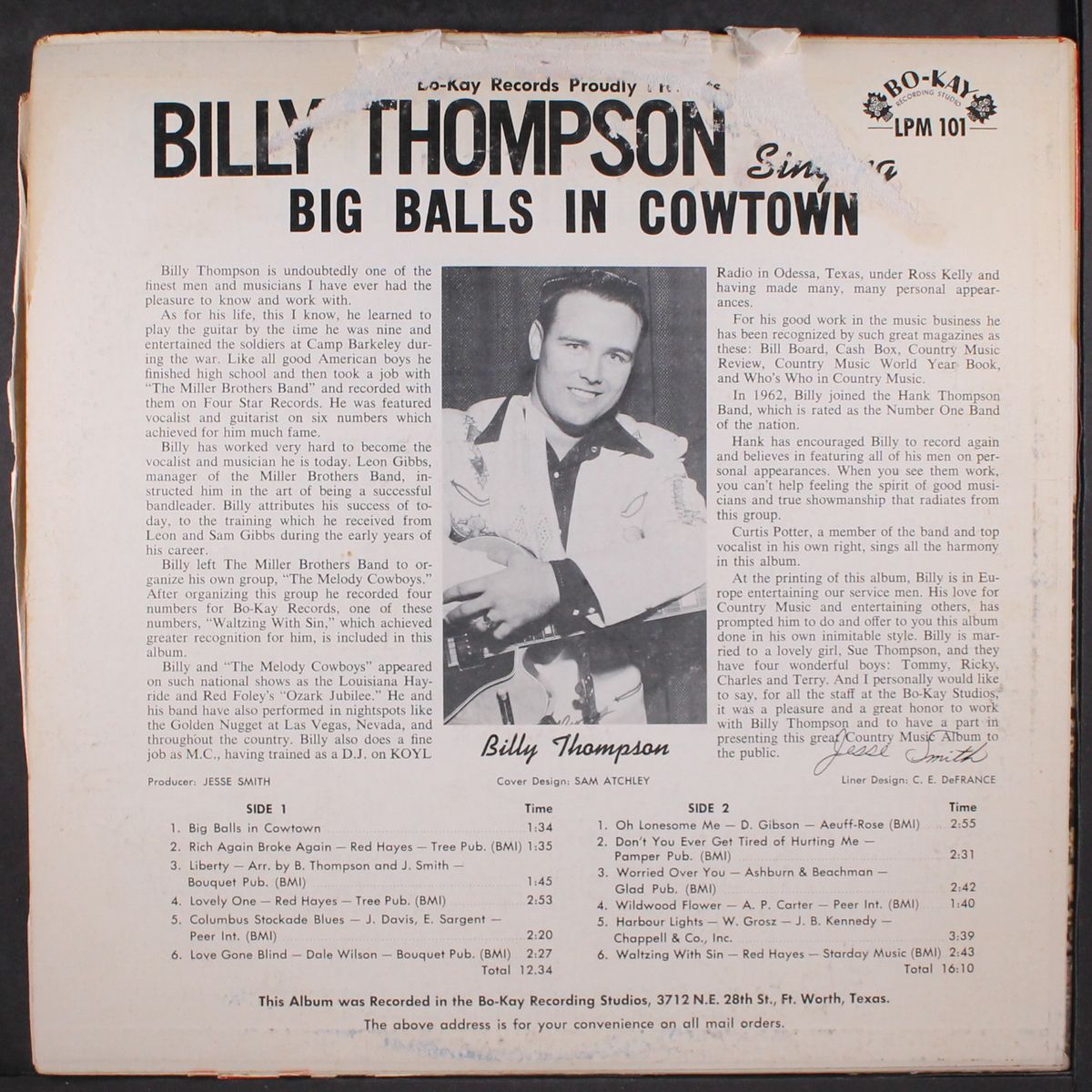big balls in cowtown by BILLY THOMPSON