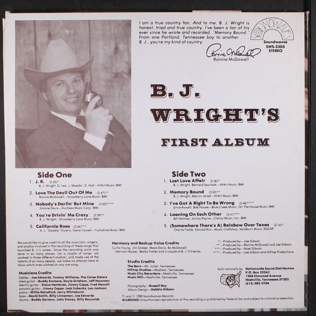 b.j. wright's first album by B.J. WRIGHT