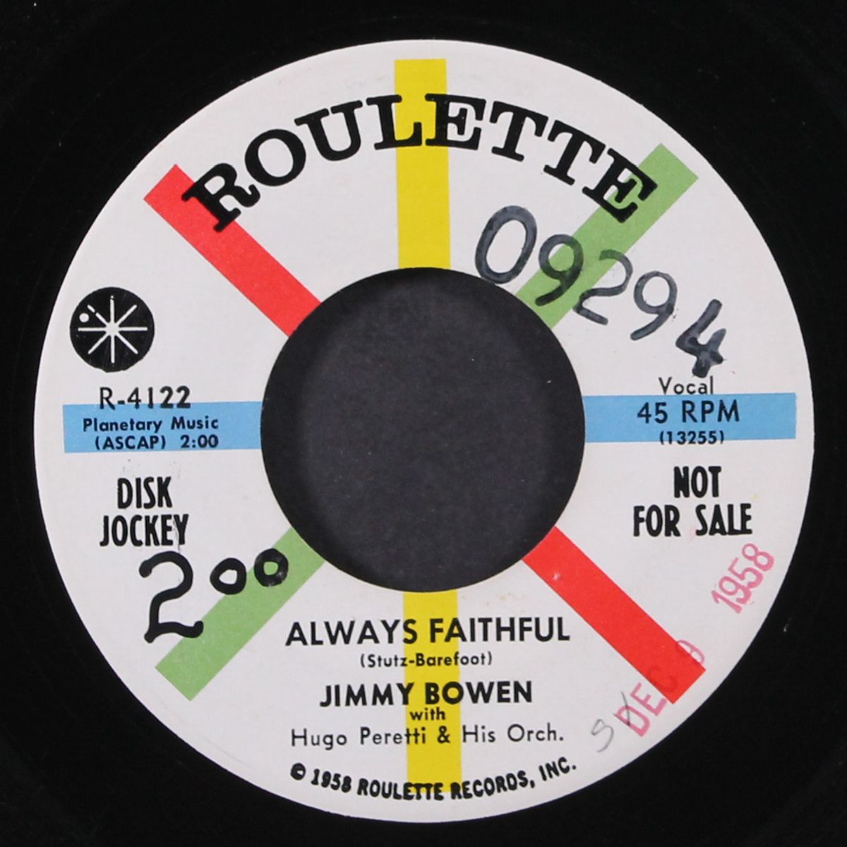 always faithful / wish i were tied to you by JIMMY BOWEN