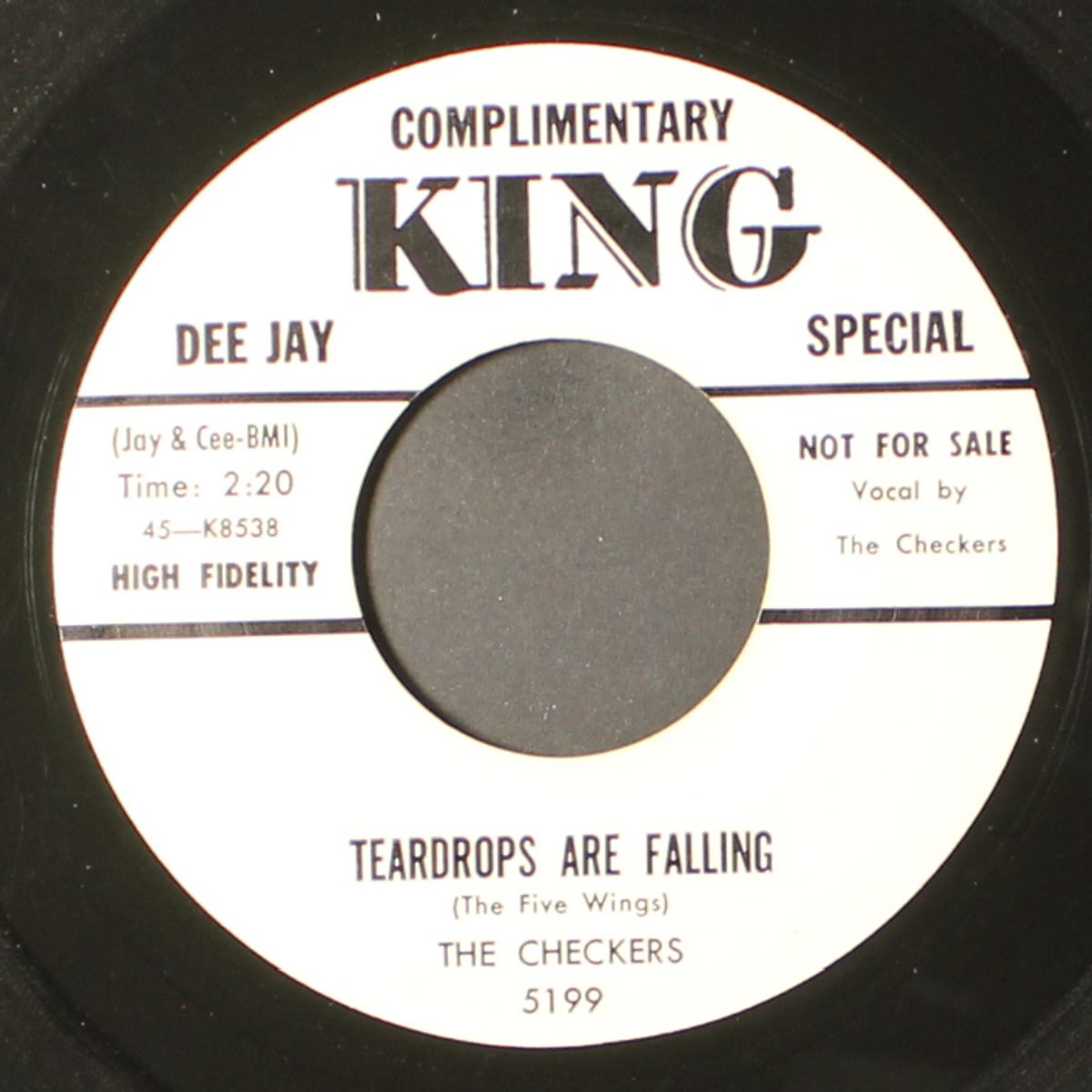 teardrops are falling / rock-a-locka by CHECKERS