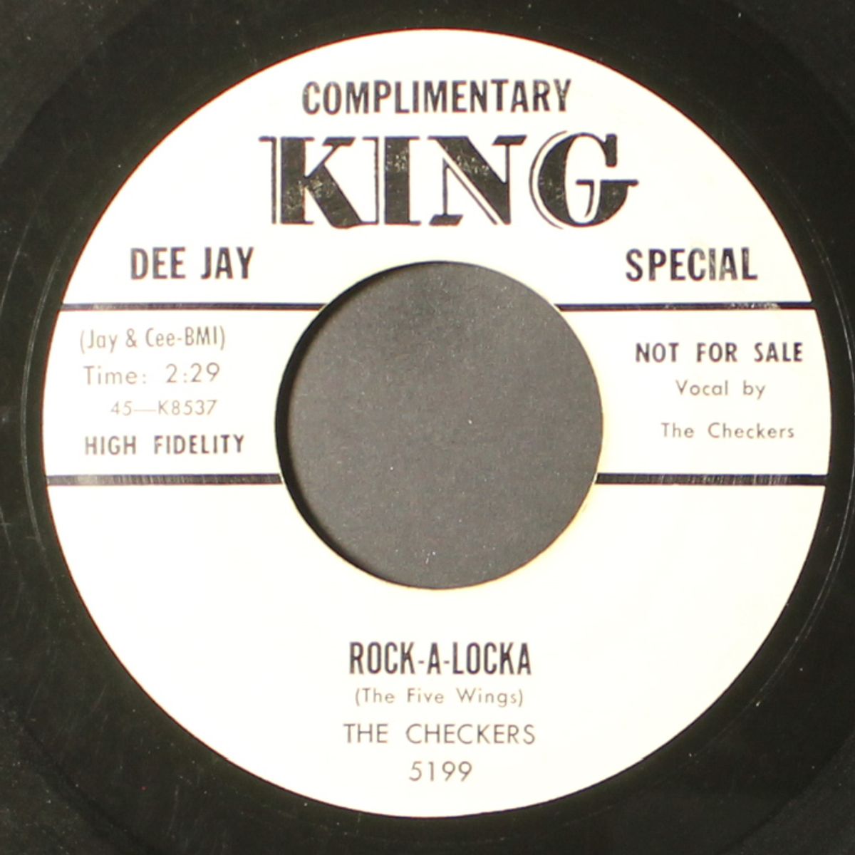 teardrops are falling / rock-a-locka by CHECKERS