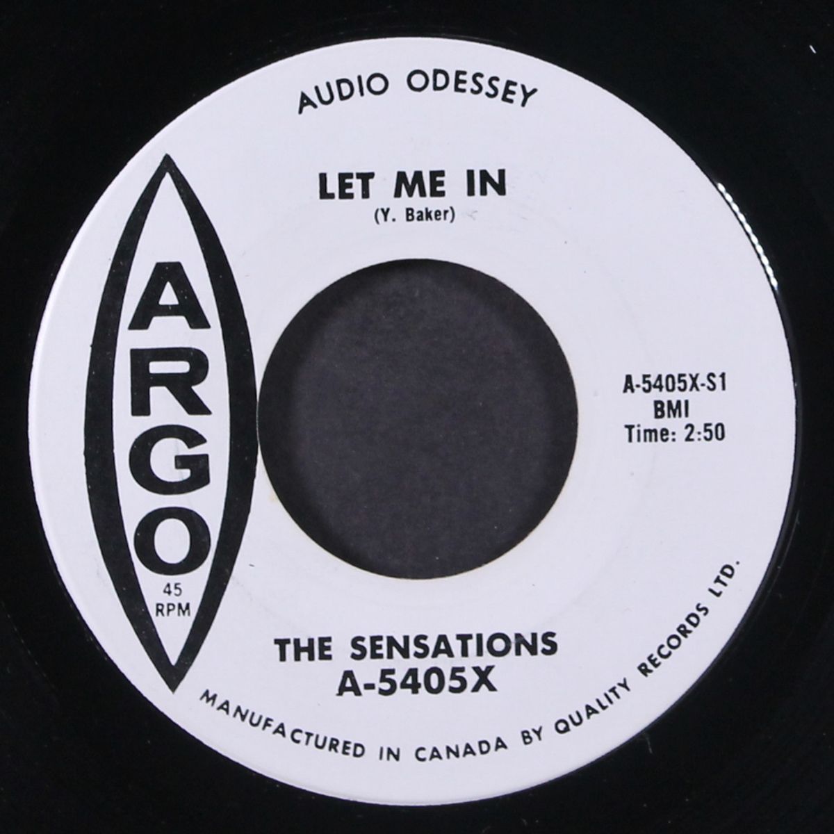 let me in / oh yes i'll be true by SENSATIONS