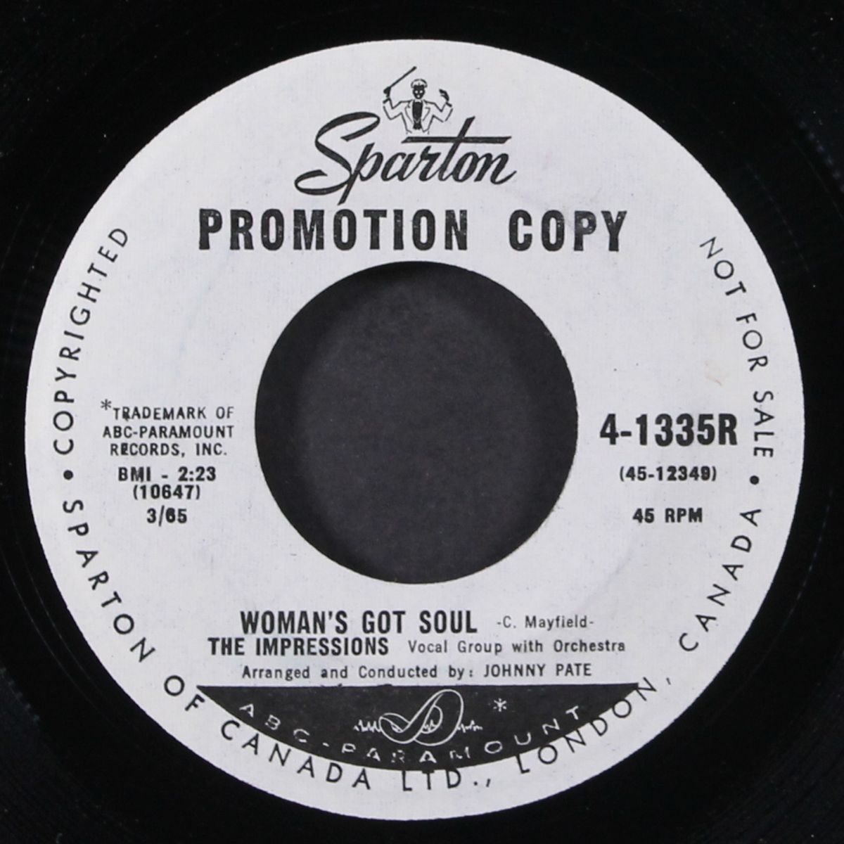 woman's got soul / get up and move by IMPRESSIONS