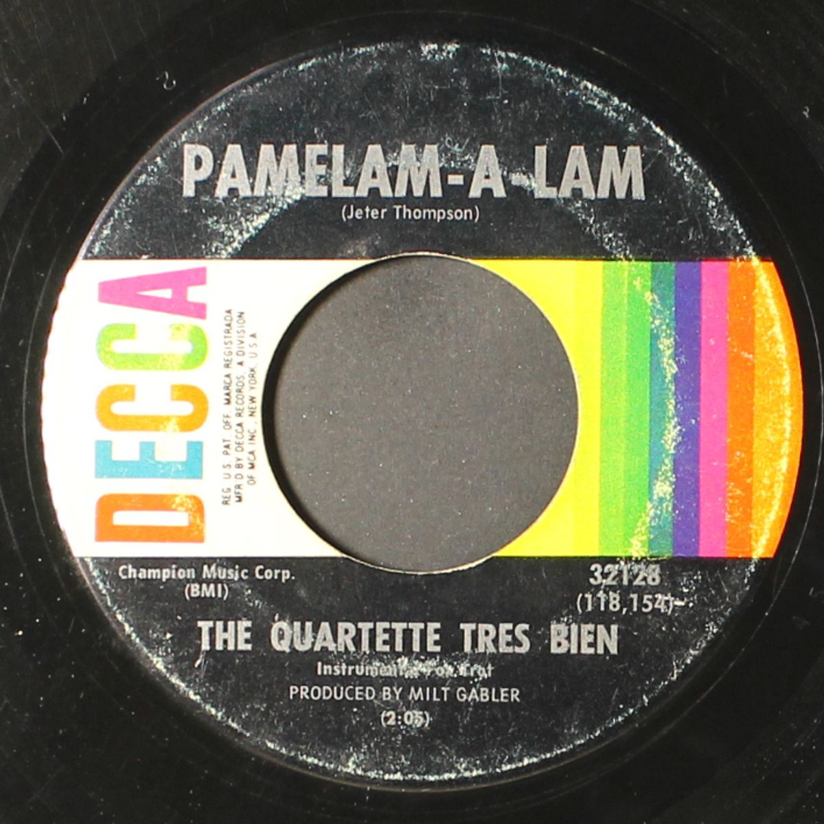 pamelam-a-jam / love is a hurtin' thing by QUARTETTE TRES BIEN