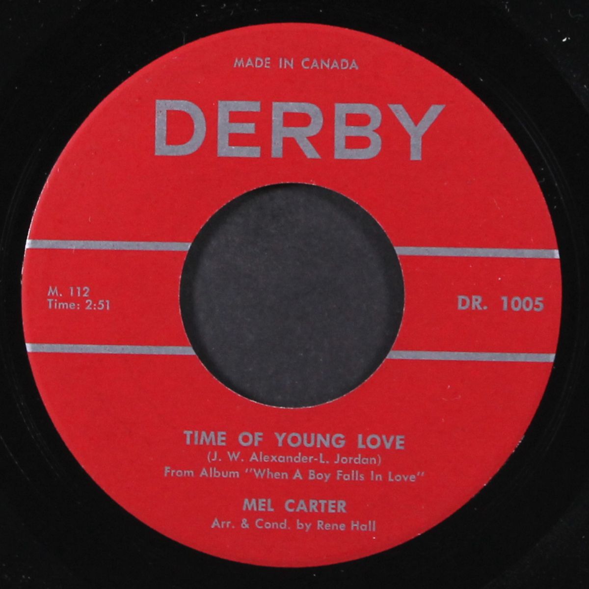 time of young love / wonderful love by MEL CARTER
