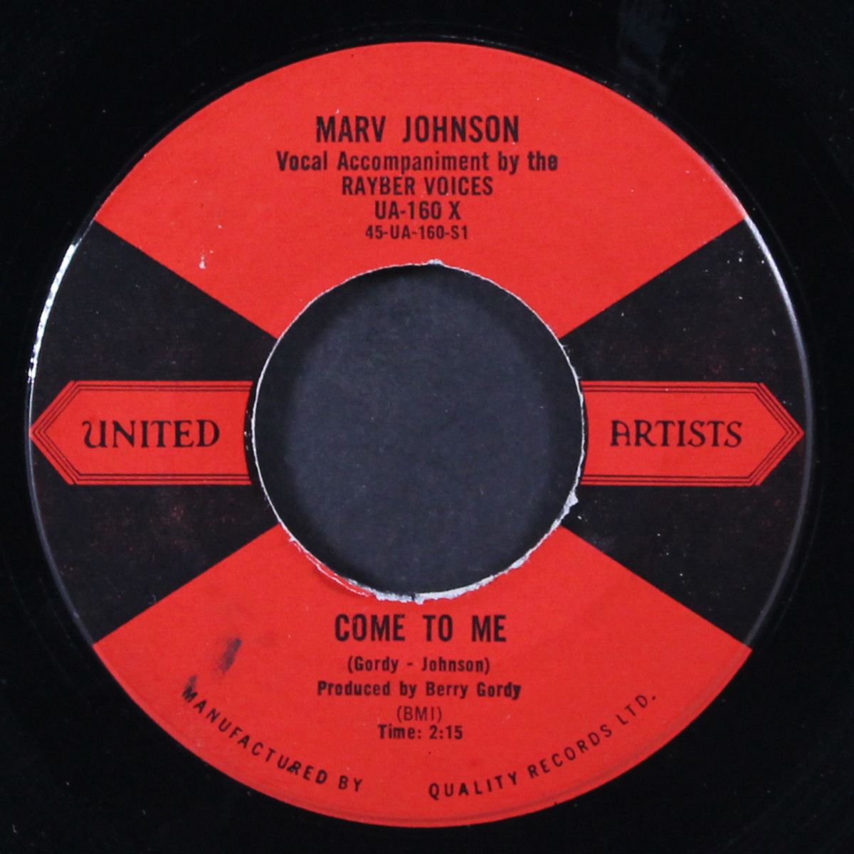 come to me / whisper by MARV JOHNSON