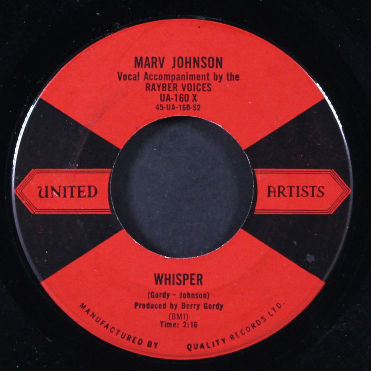 come to me / whisper by MARV JOHNSON