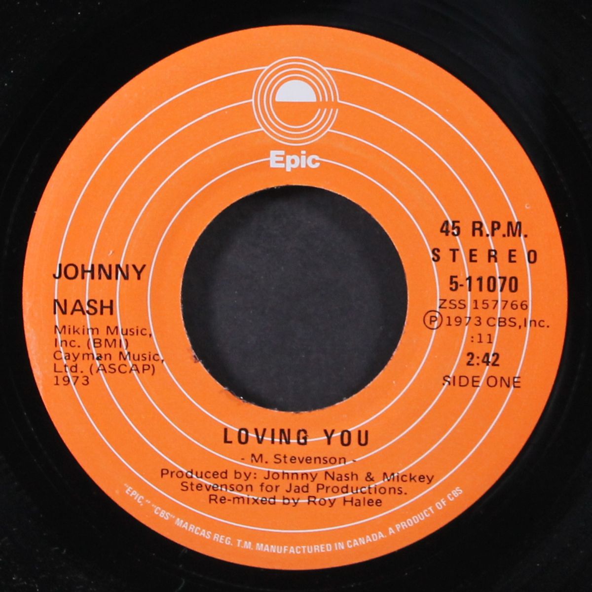 loving you / gonna open up my heart again by JOHNNY NASH