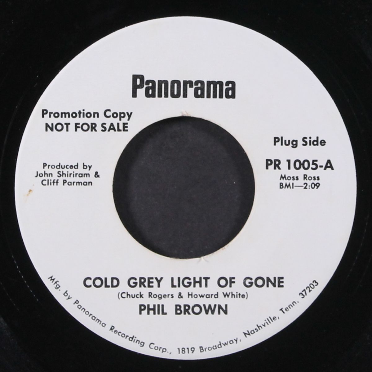 cold grey light of gone / where do we belong by PHIL BROWN