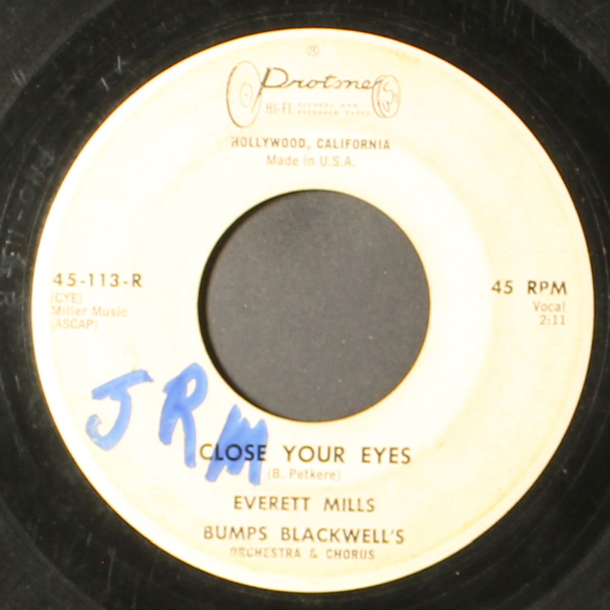 close your eyes / nothing at all by EVERETT MILLS