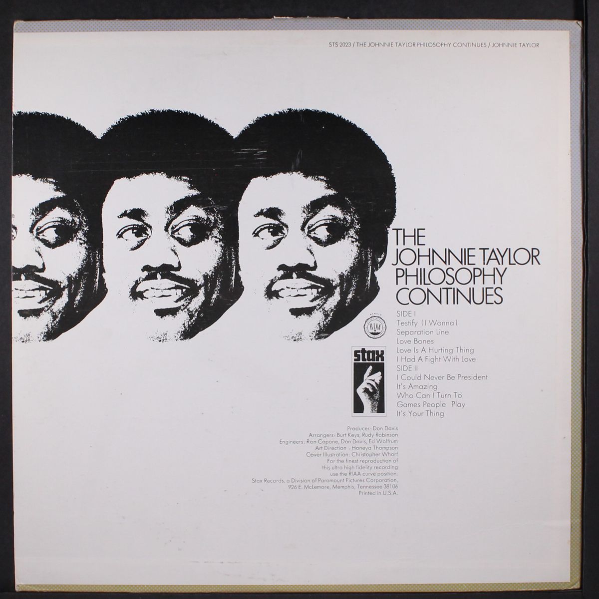 the philosophy continues by JOHNNIE TAYLOR
