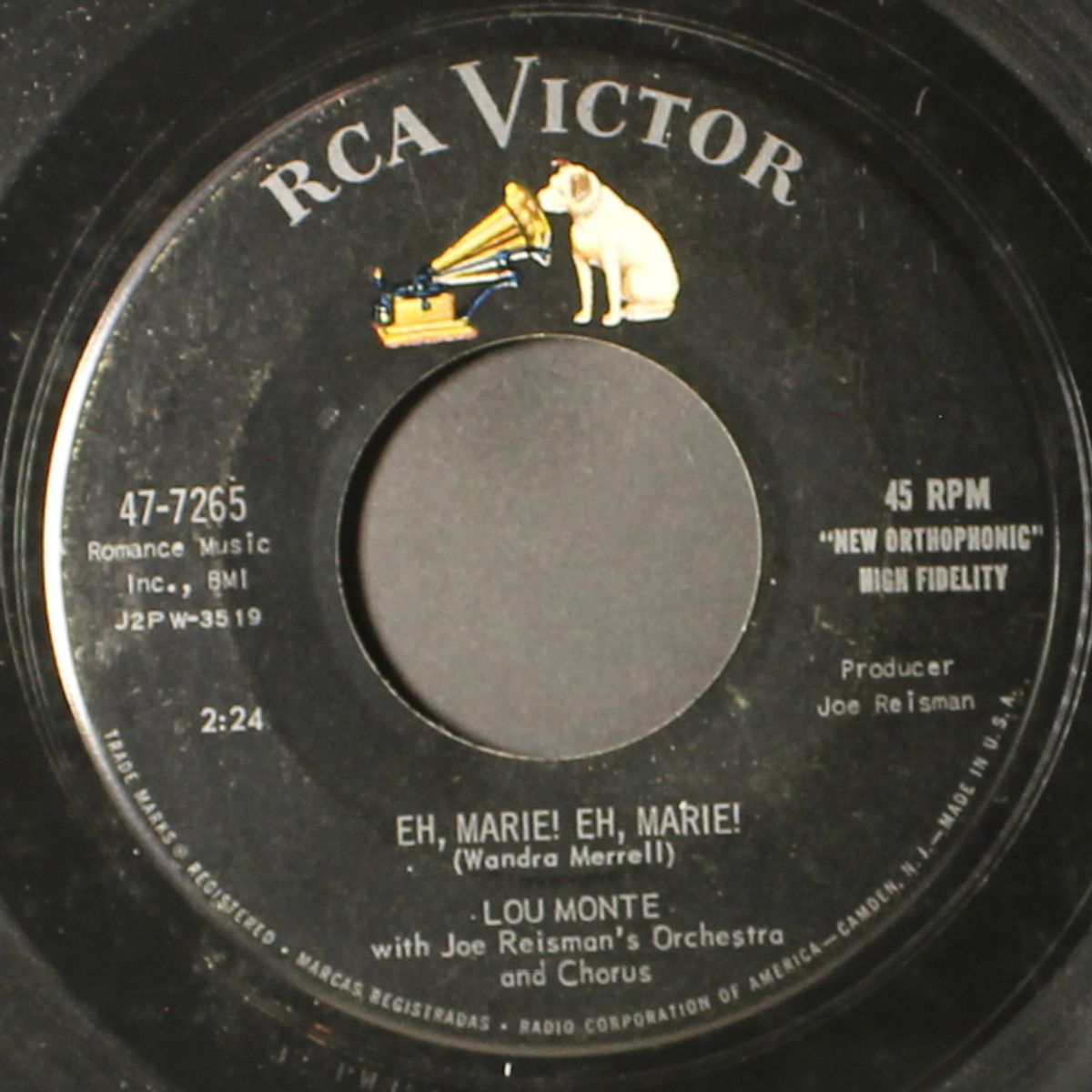 the sheik of araby / eh, marie! eh, marie! by LOU MONTE