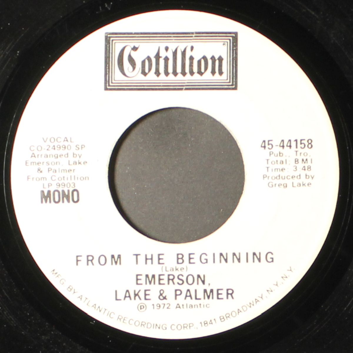 from the beginning / mono by EMERSON LAKE & PALMER