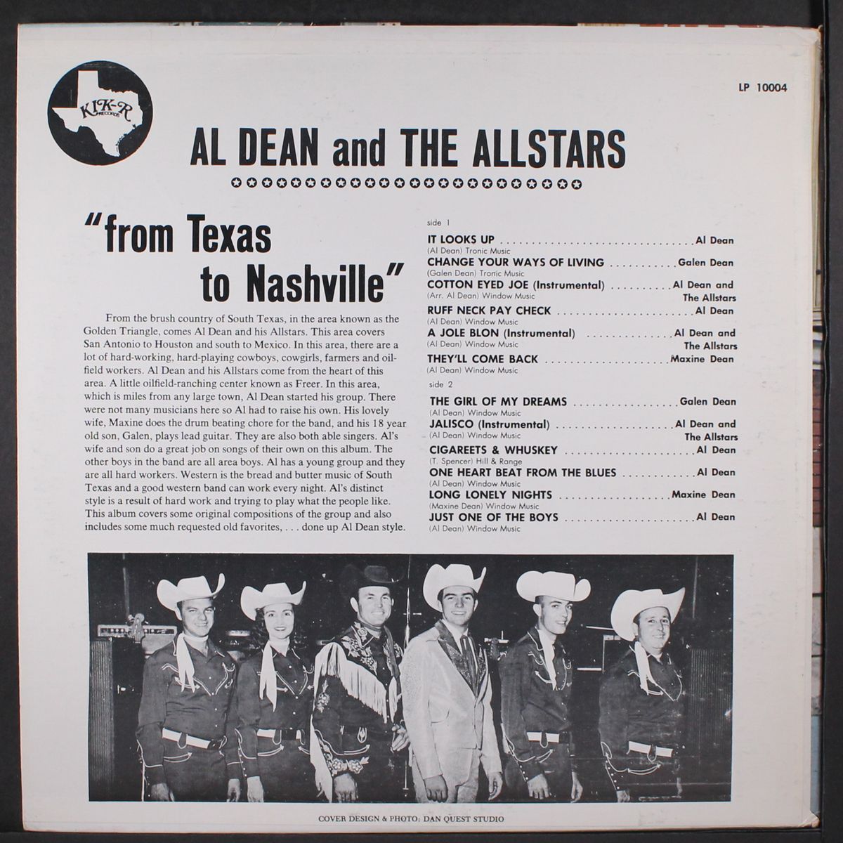 from texas to nashville by AL DEAN