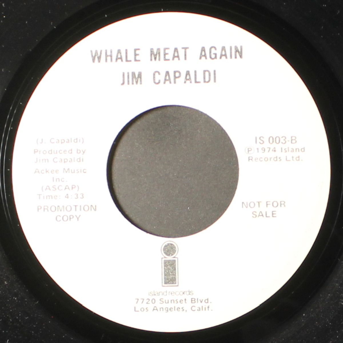 it's all right / whale meat again by JIM CAPALDI