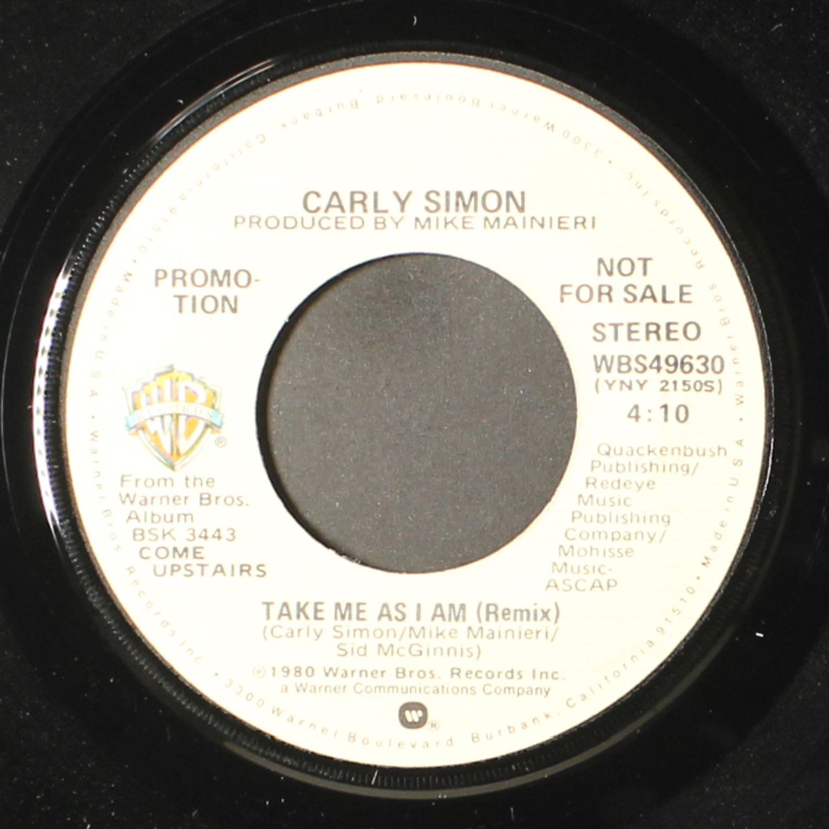 take me as i am / mono by CARLY SIMON