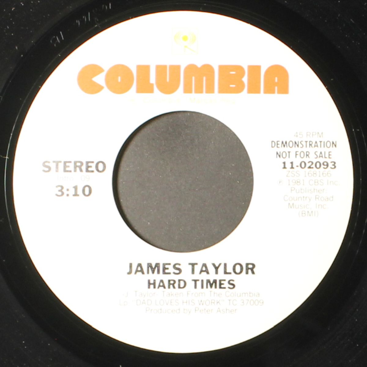 hard times / same by JAMES TAYLOR
