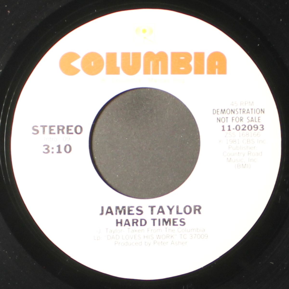 hard times / same by JAMES TAYLOR