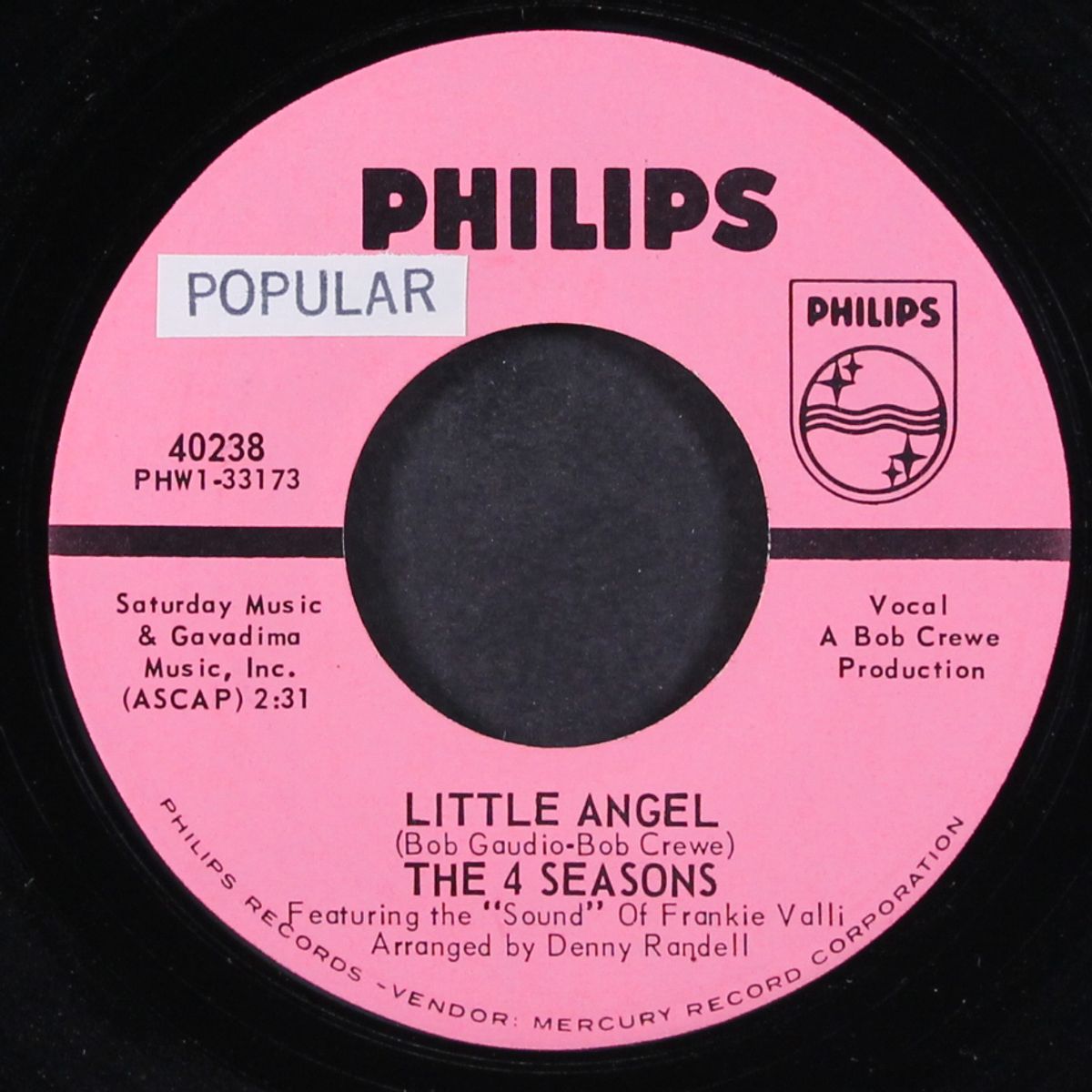 big man in town / little angel by FOUR SEASONS