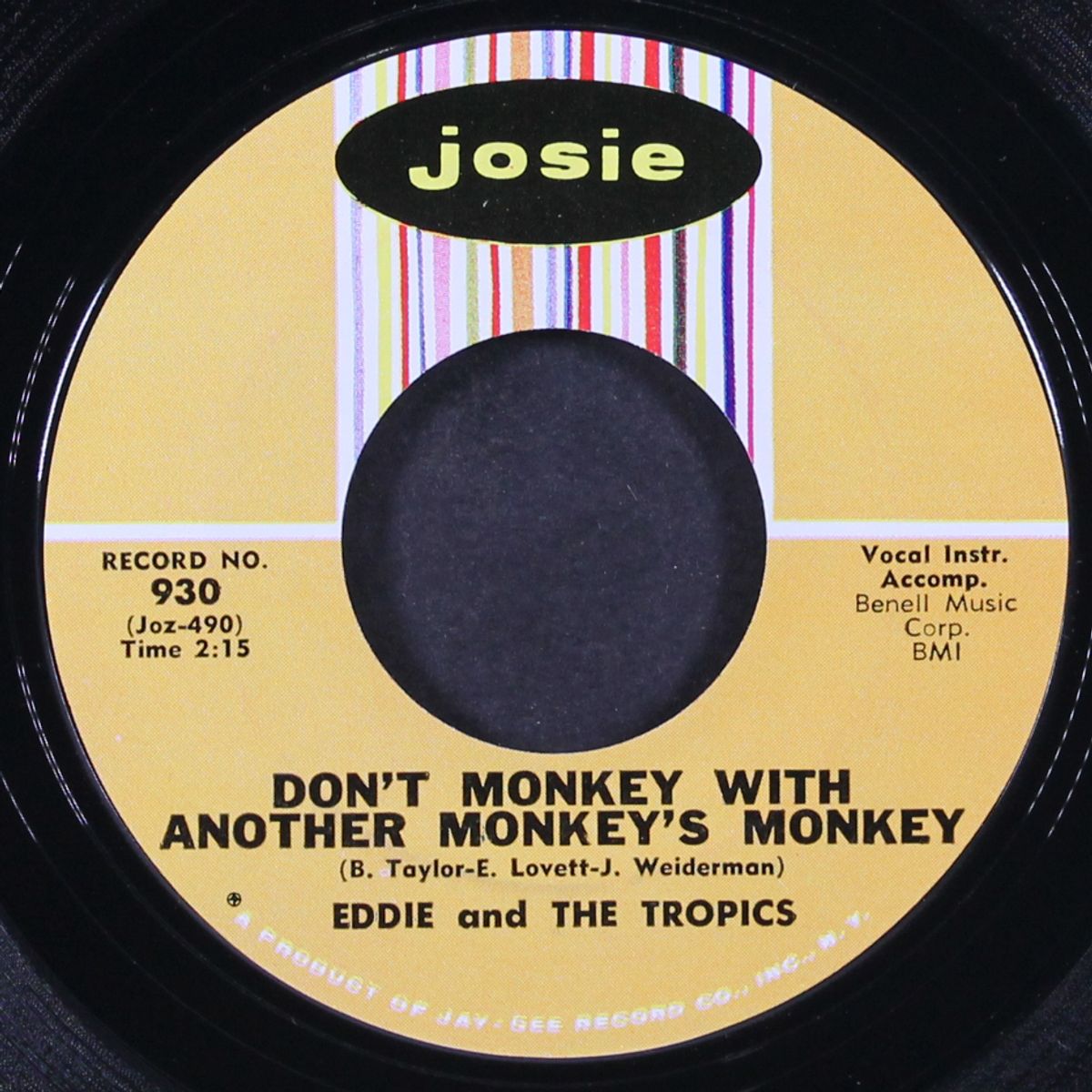 we've got something / don't monkey with another monkey's monkey by EDDIE & TROPICS