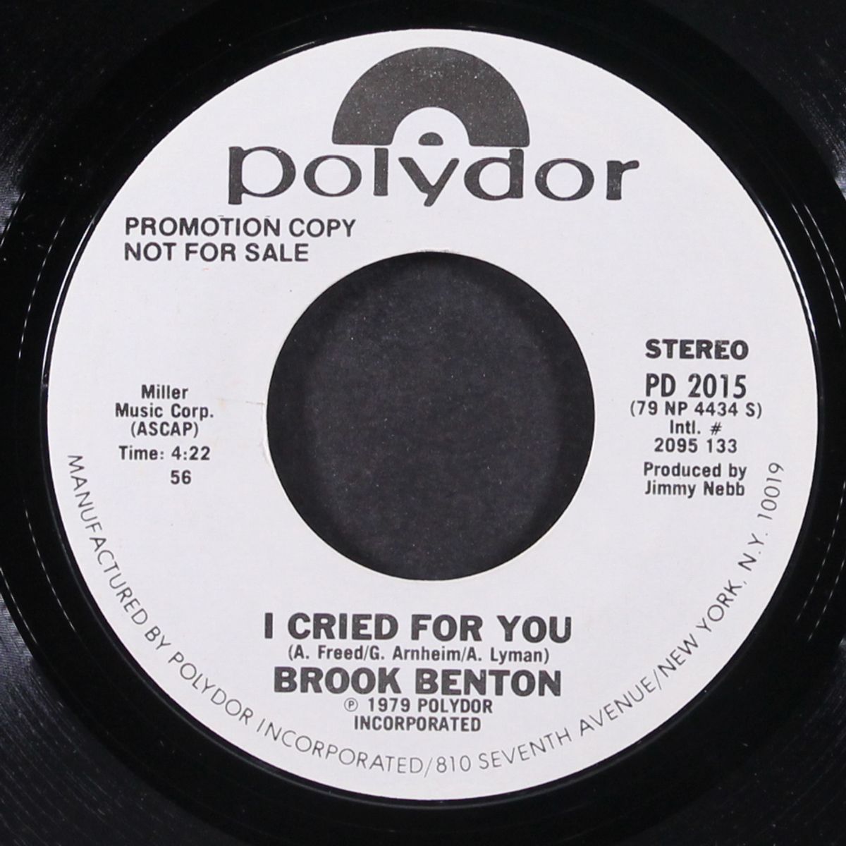 i cried for you / same by BROOK BENTON