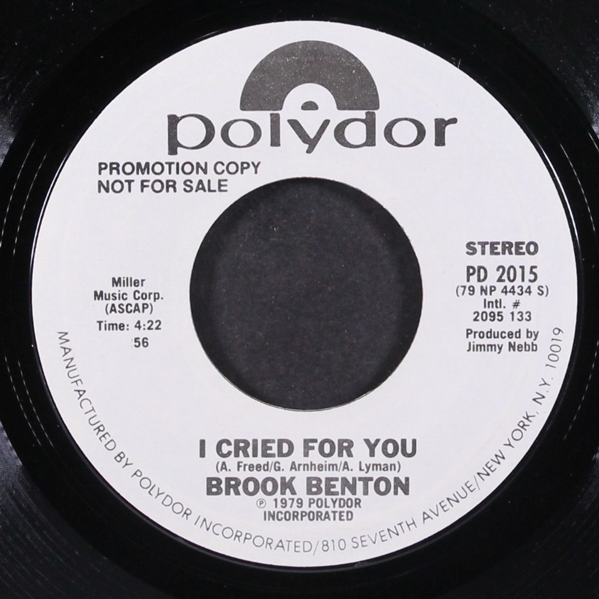 i cried for you / same by BROOK BENTON