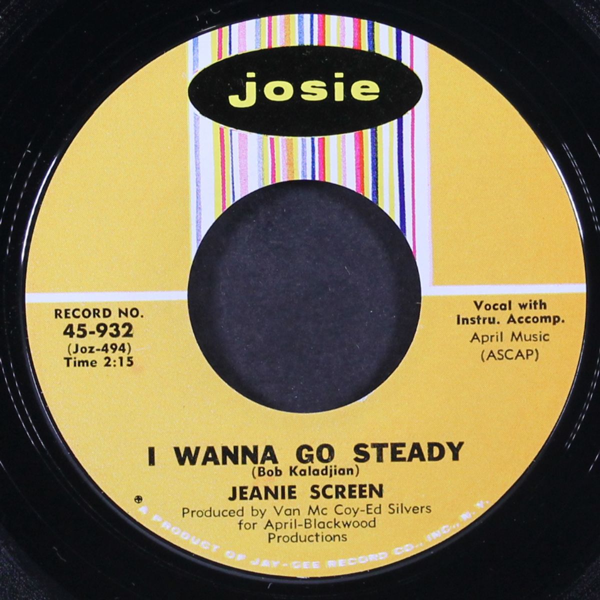 while the lovin' is good / i wanna go steady by JEANIE SCREEN