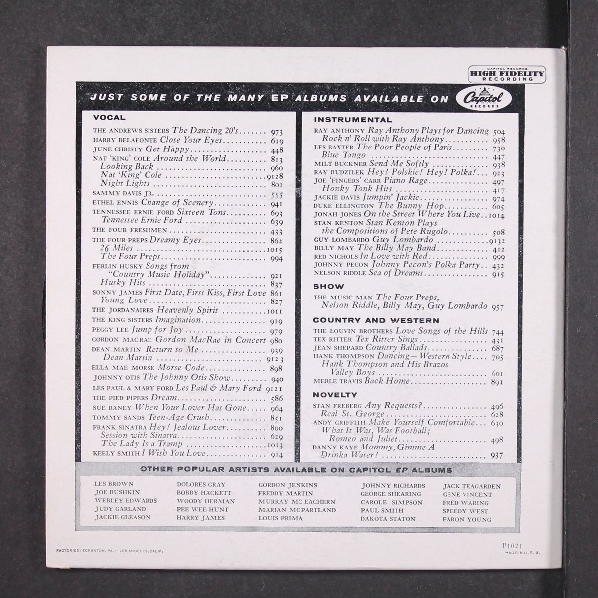 his hands by TENNESSEE ERNIE FORD