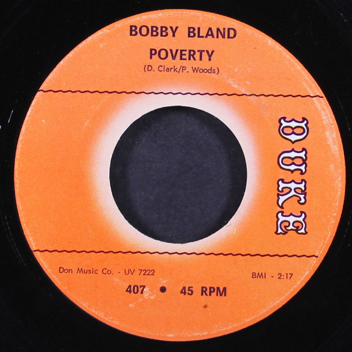 poverty / building a fire with rain by BOBBY BLAND