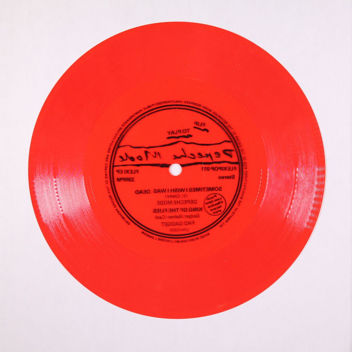 sometimes i wish i was dead / king of the flies by DEPECHE MODE / FAD GADGET