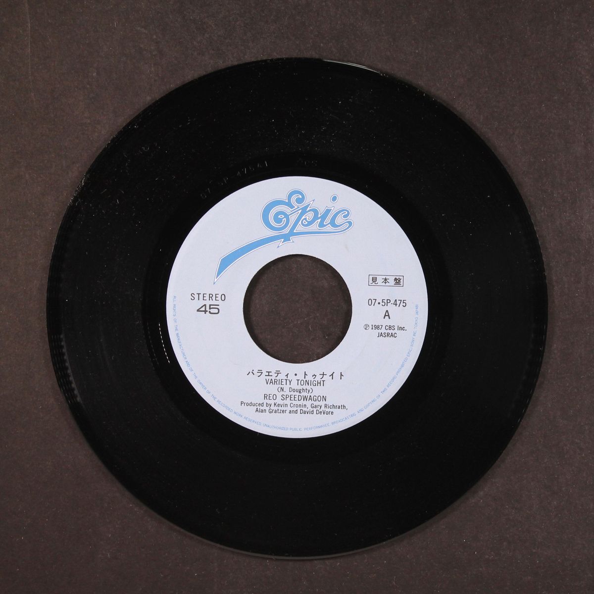 variety tonight by REO SPEEDWAGON