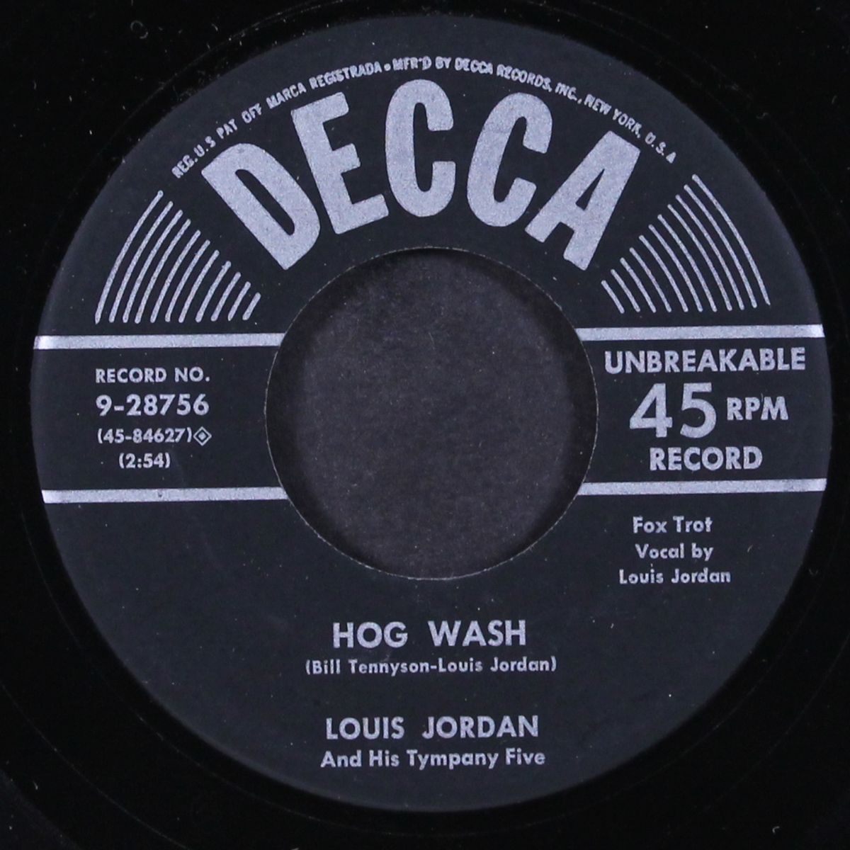 house party / hog wash by LOUIS JORDAN