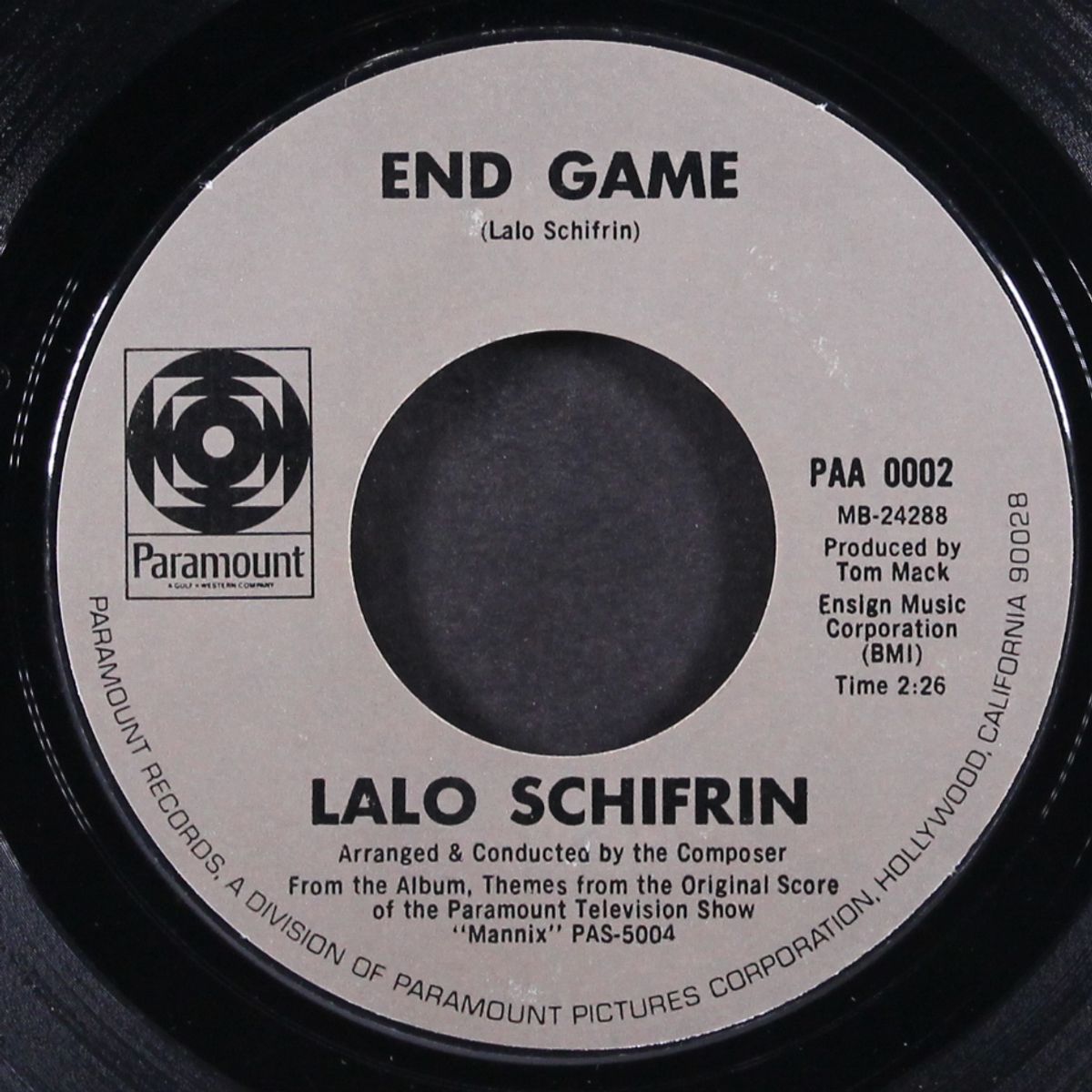 mannix / end game by LALO SCHIFRIN