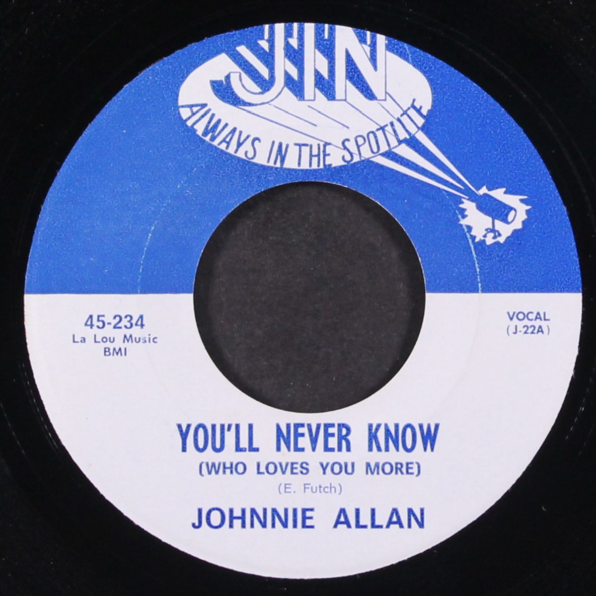 you'll never know / this life i live by JOHNNIE ALLAN