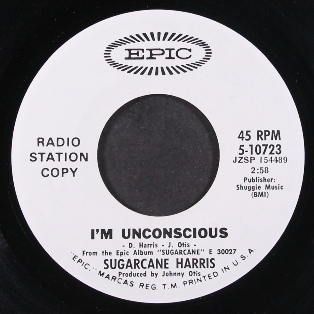 a little soul food / i'm unconscious by SUGARCANE HARRIS