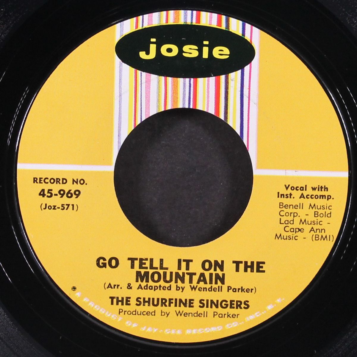silent night & the 11 o'clock news / go tell it on the mountain by SHURFINE SINGERS