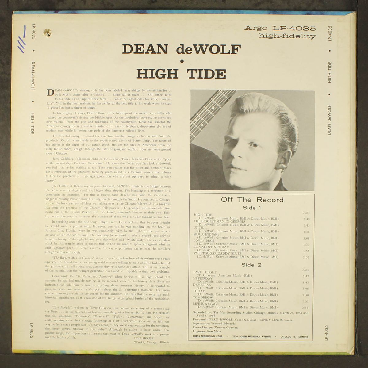high tide by DEAN DE WOLF