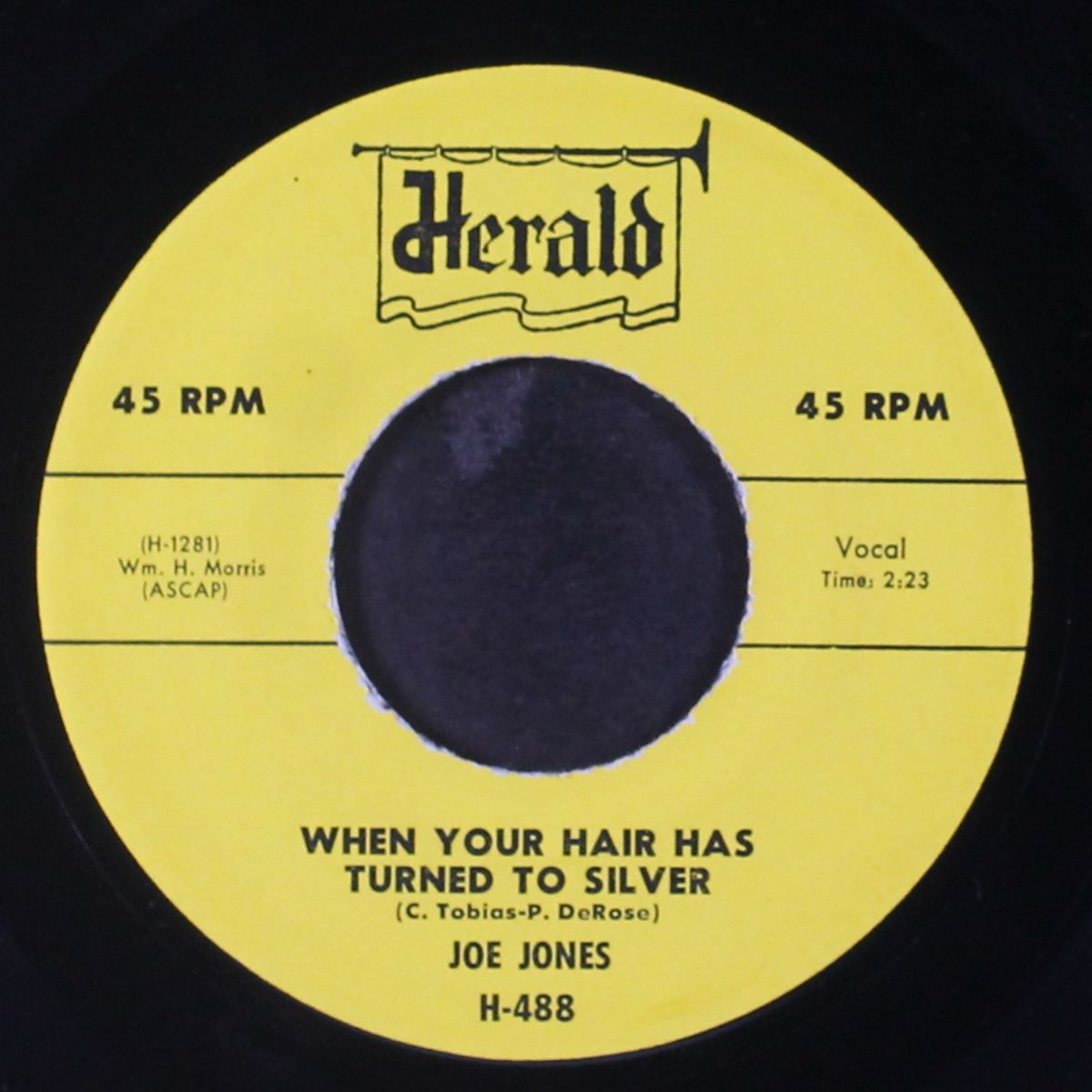 you done me wrong / when your hair has turned to silver by JOE JONES