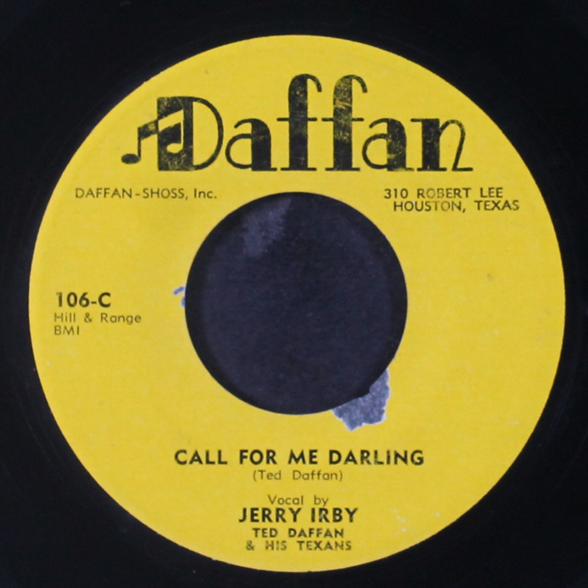 it's time you started looking / call for me darling by JERRY IRBY