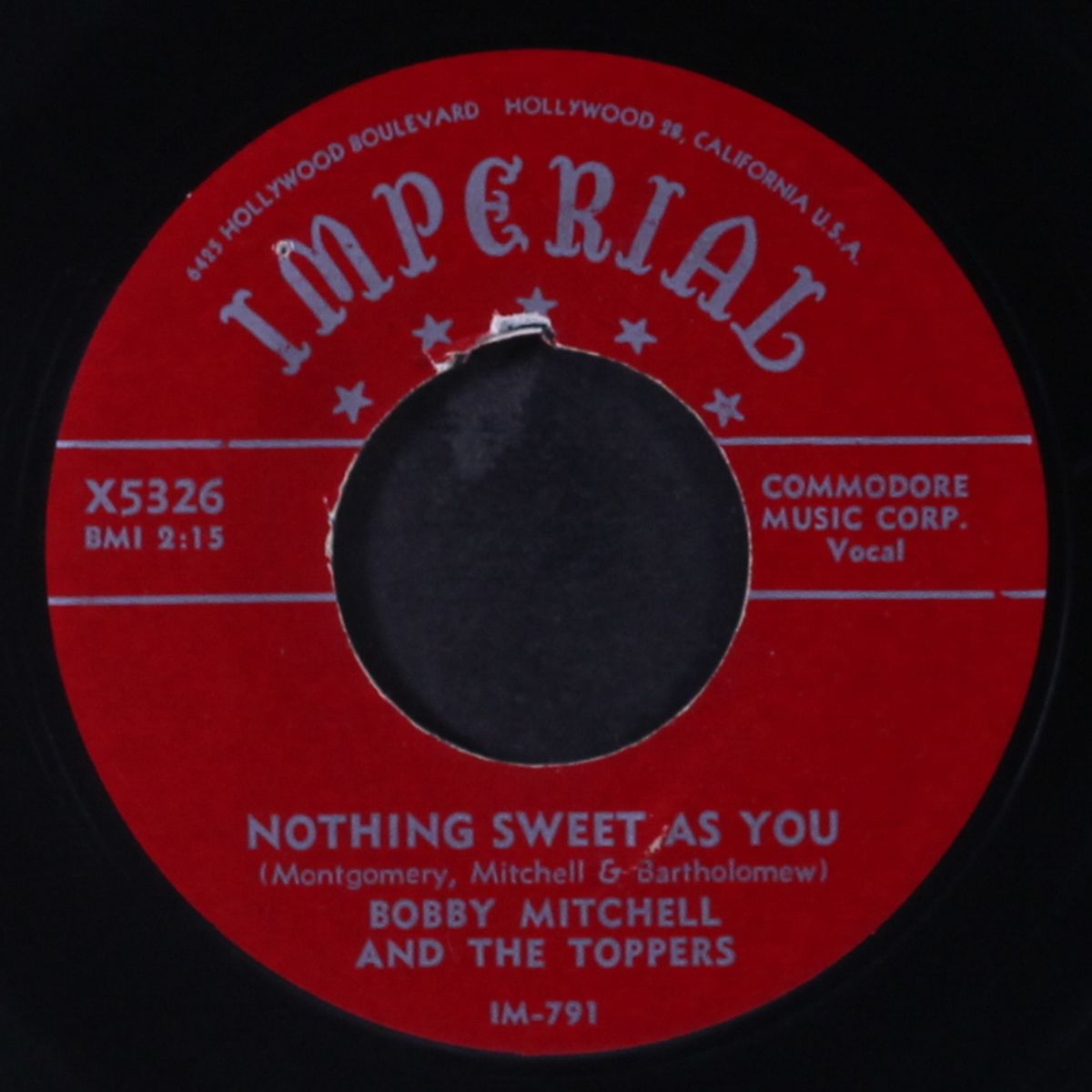 i wish i knew / nothing sweet as you by BOBBY MITCHELL & TOPPERS