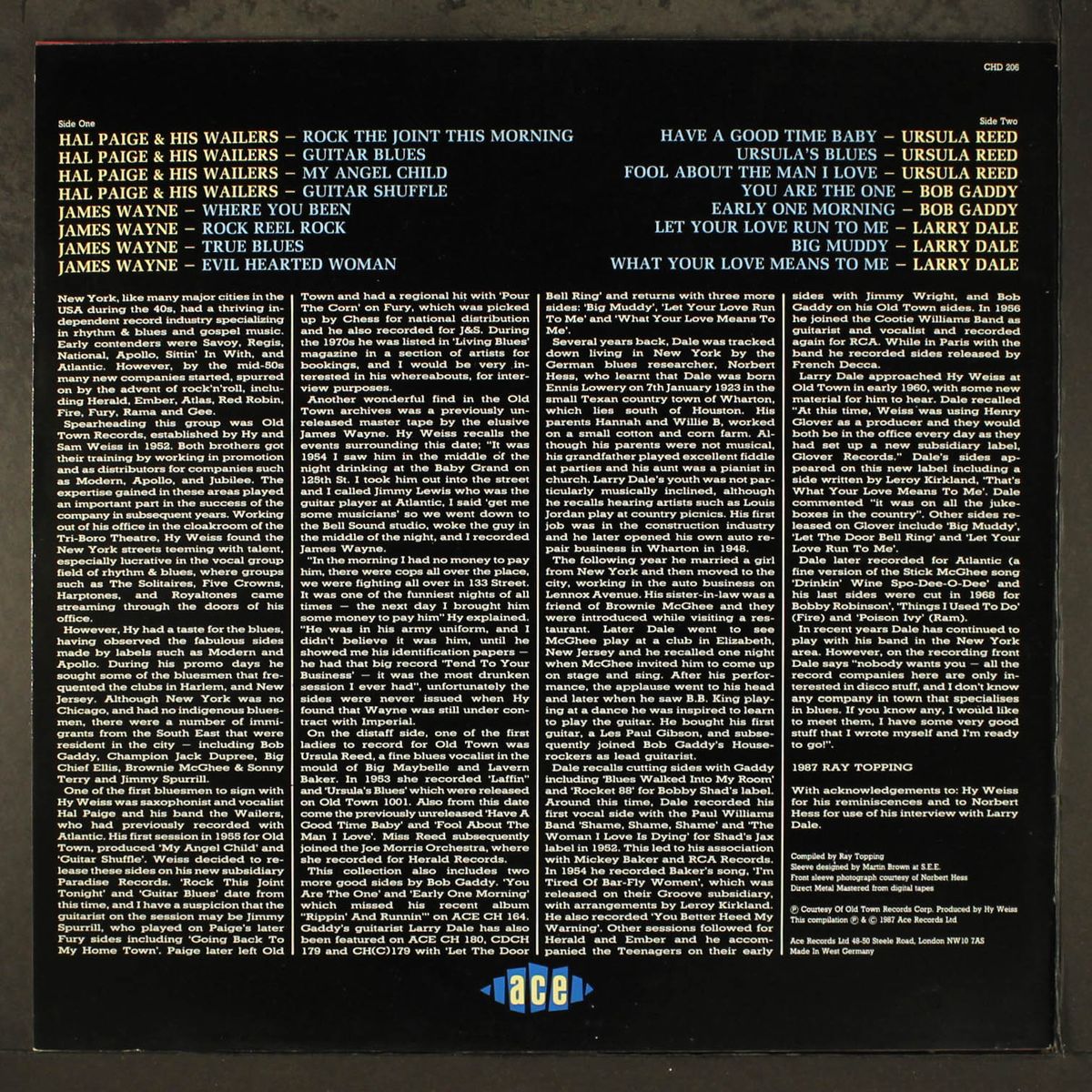 old town blues, vol. 2; harlem hit parade by VARIOUS