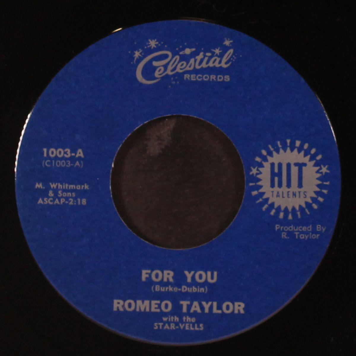 will you come back my love / for you by ROMEO TAYLOR & STAR-VELLS