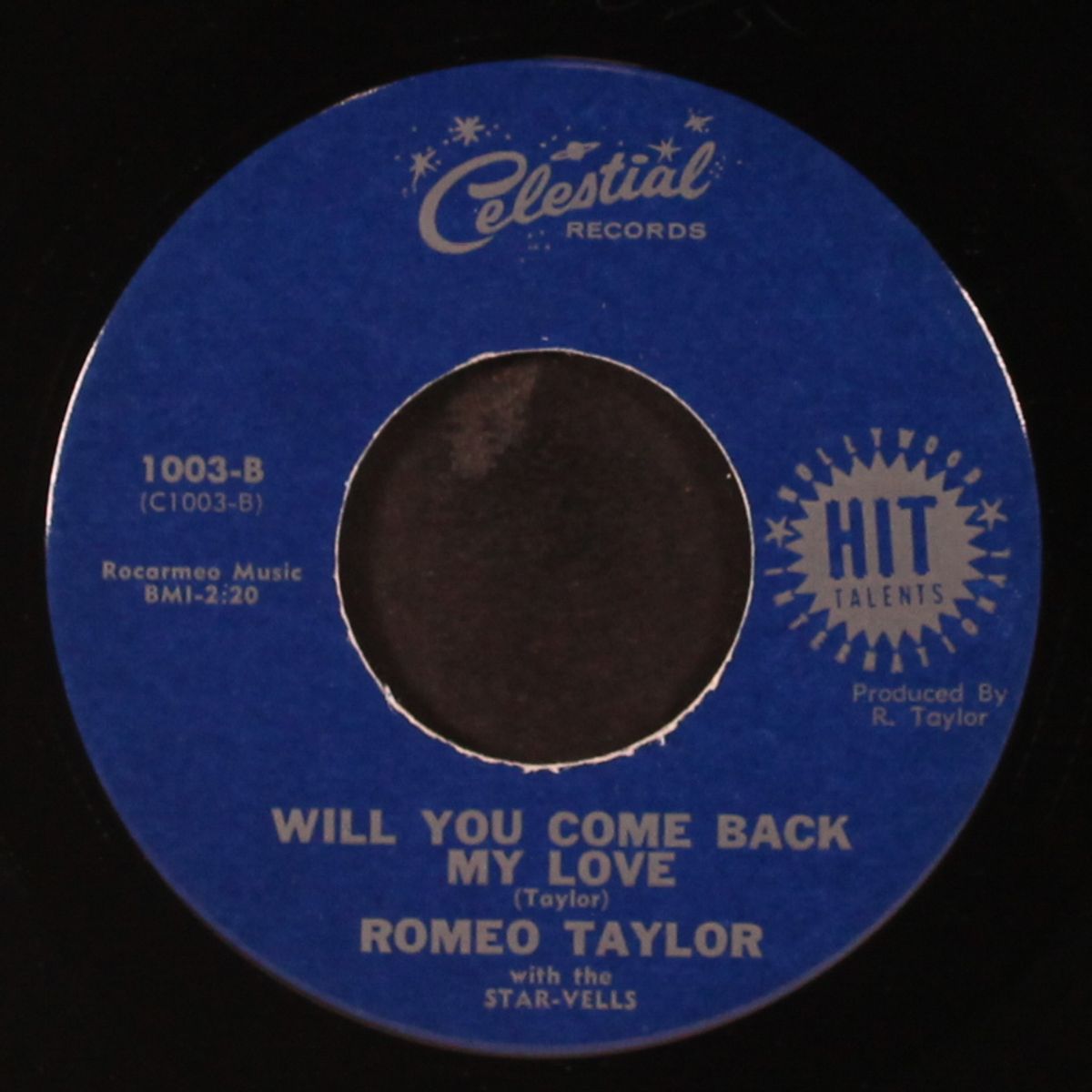 will you come back my love / for you by ROMEO TAYLOR & STAR-VELLS