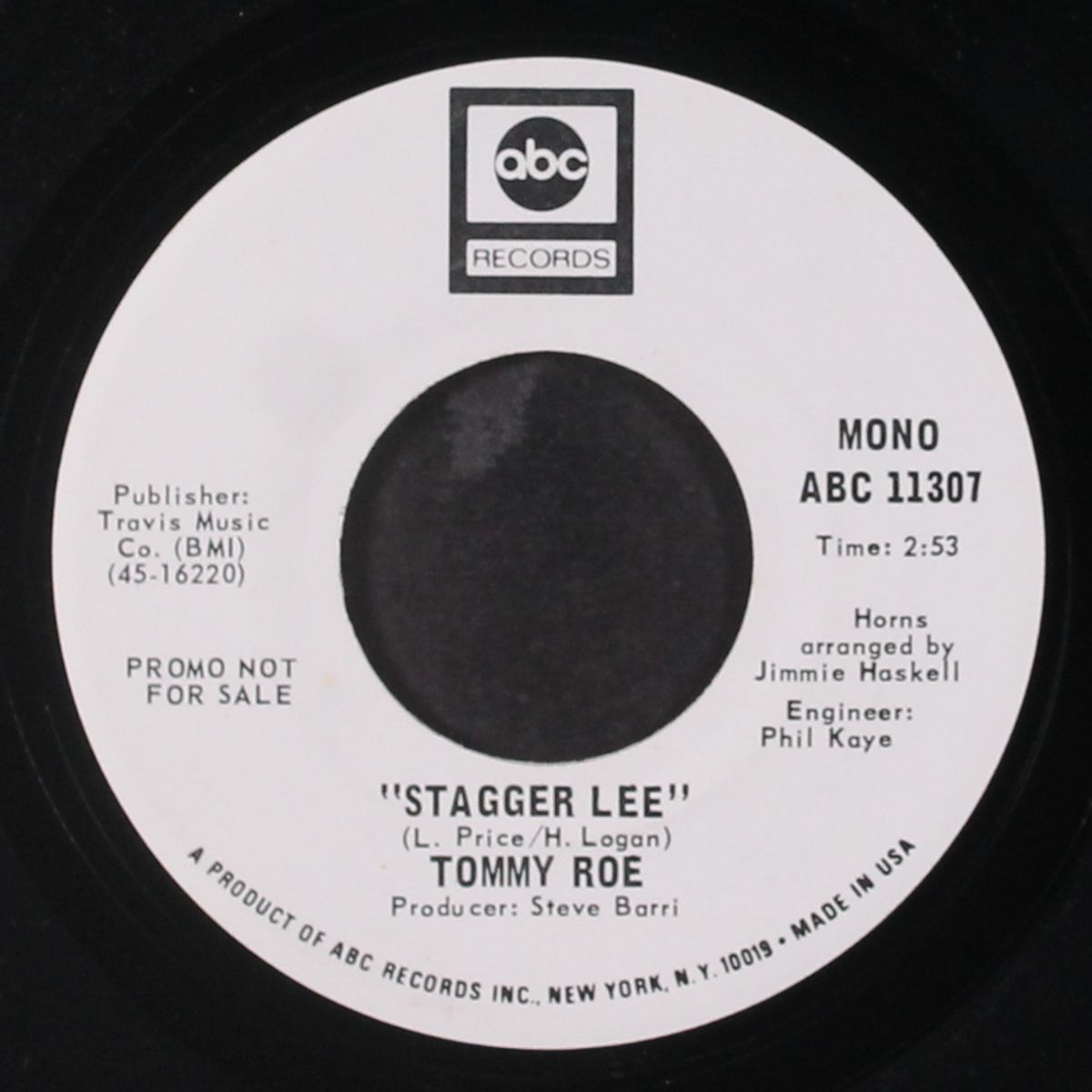 stagger lee / mono by TOMMY ROE