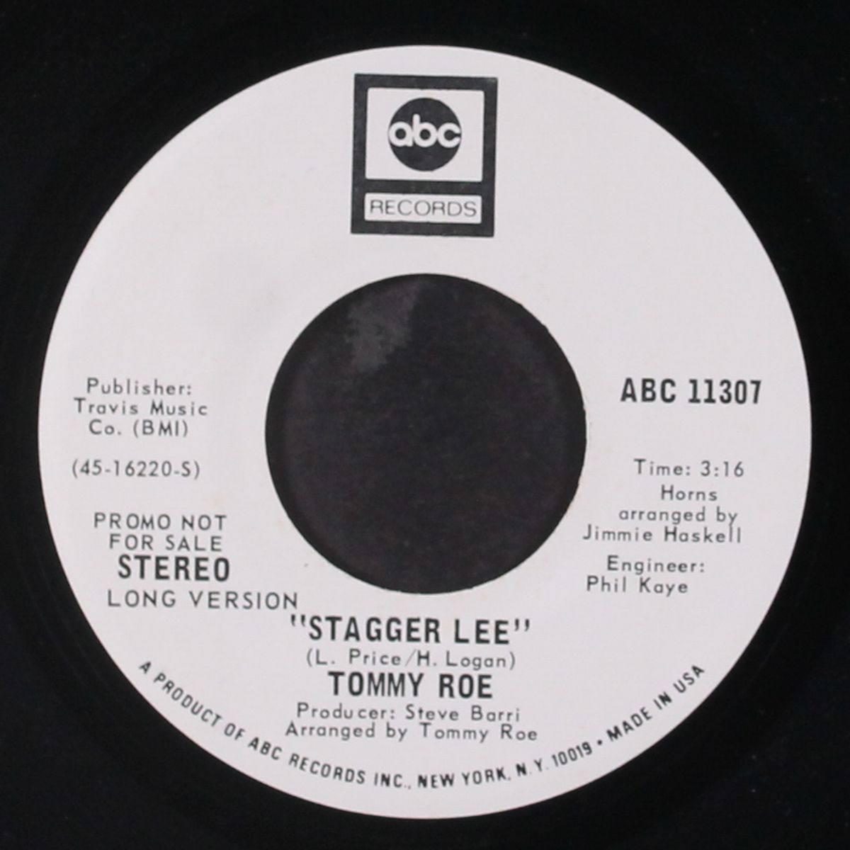stagger lee / mono by TOMMY ROE